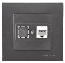 Tomada de Rede RJ45 CAT6 Titanium